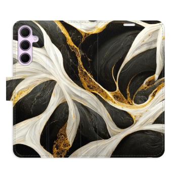 Flipové pouzdro iSaprio - BlackGold Marble - Samsung Galaxy A55 5G