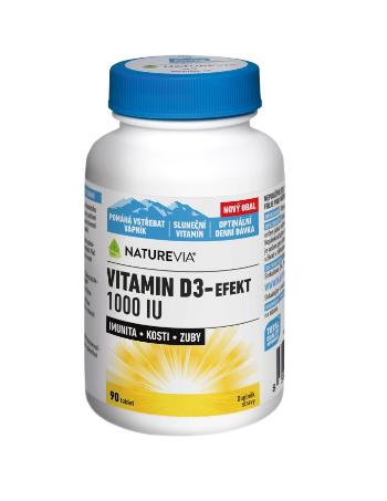 NatureVia Vitamin D3-Efekt 1000 IU 90 tablet