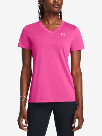 Under Armour Tech SSV- Solid Triko Růžová