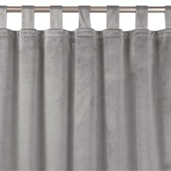 Sötétítő függöny VILA szürke pántok 10 cm bársony 135x175 HOMEDE