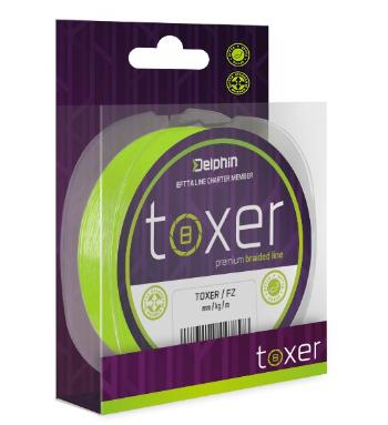 Delphin splétaná šňůra toxer fluo zelená - 0,12 mm 5,2 kg 80 m