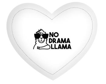 Polštář Srdce No drama llama