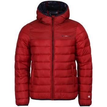 Champion RIPSTOP WOVEN HOODED JACKET Pánská zimní bunda, červená, velikost