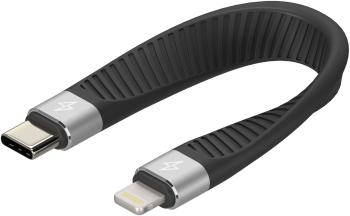 Adatkábel AlzaPower FlexCore USB-C to Lightning MFi fekete