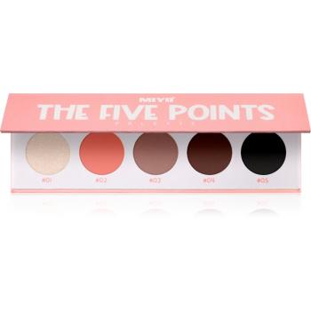 Miyo Eyeshadow The five points paletka očních stínů odstín 10 Fancy Peach 1 ks