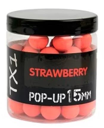 Shimano plovoucí boilie tx1 pop up strawberry 80 g 15 mm fluoro red