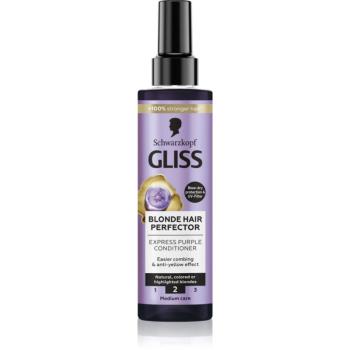 Schwarzkopf Gliss Blonde Hair Perfector bezoplachový kondicionér neutralizující žluté tóny 200 ml