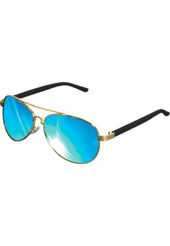 Urban Classics Sunglasses Mumbo Mirror gold/blue - UNI