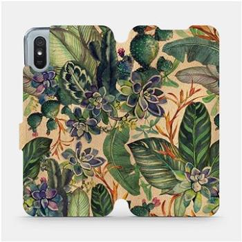 Flip pouzdro na mobil Xiaomi Redmi 9A - VP05S Sukulenty (5903516775460)