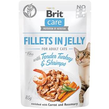 Brit Care Cat Fillets in Jelly with Tender Turkey & Shrimps 85 g  (8595602540570)