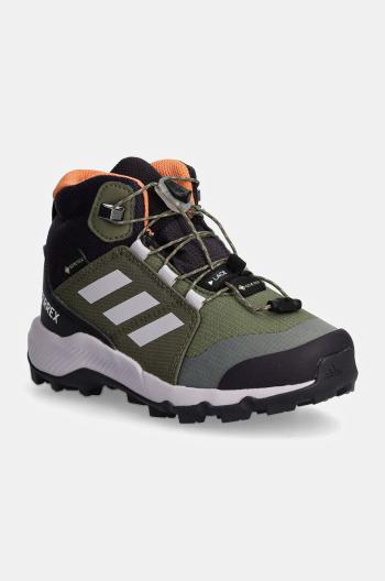 Dětské boty adidas TERREX TERREX MID GTX zelená barva, ID0928