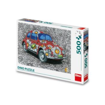 Puzzle 500 dílků Malovaný VW Brouk