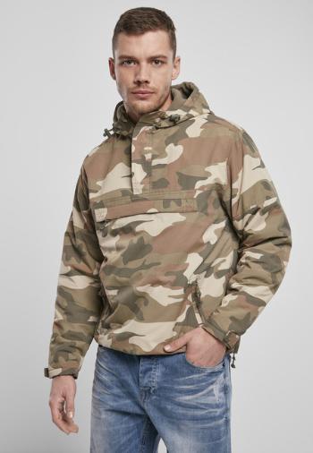 Brandit Fleece Pull Over Windbreaker light woodland - L