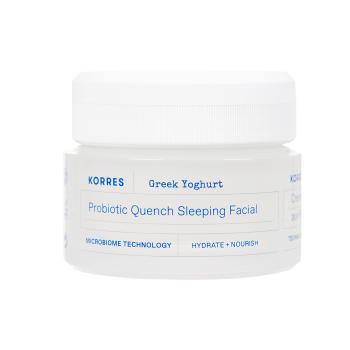 Korres Hydratační noční krém s probiotiky Greek Yoghurt (Probiotic Quench Sleeping Facial) 40 ml