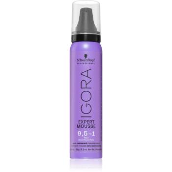 Schwarzkopf Professional IGORA Expert Mousse barvicí pěna na vlasy odstín 9,5-1 Pearl 100 ml