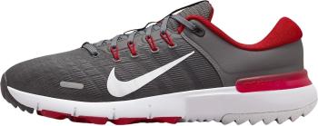 Nike Free Unisex Grey/University Red/Smoke Grey/White 42 Pánské golfové boty