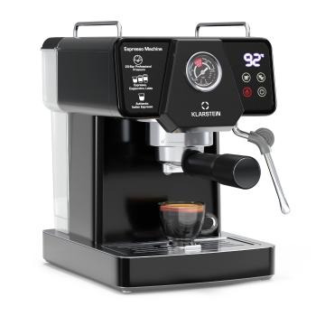 Klarstein Pákový kávovar Libeica, 1350 W, 19 barů, dotykové ovládání, nerezová ocel , ukazatel tlaku a teploty