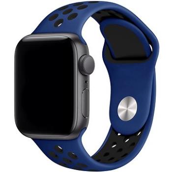 Eternico Sporty pro Apple Watch 38mm / 40mm / 41mm  Solid Black and Blue     (AET-AWSP-BlBl-38)