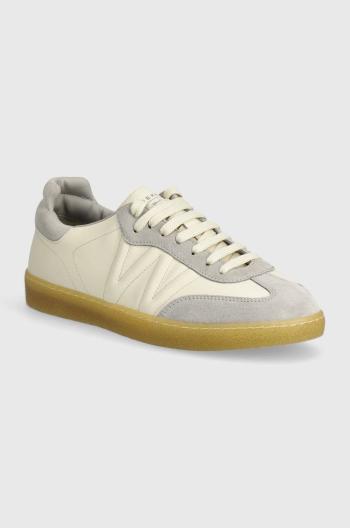 Kožené sneakers boty Weekend Max Mara PACOBICOLOR béžová barva, 2425766054600