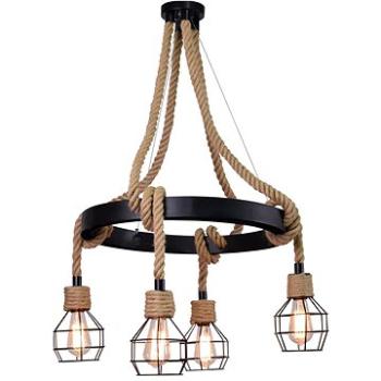 Lustr na lanku ROPE ALEGRA 4xE27/10W/230V (107236)