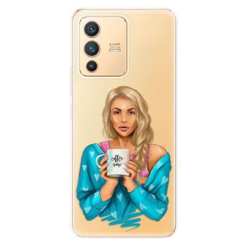 Odolné silikonové pouzdro iSaprio - Coffe Now - Blond - Vivo V23 5G