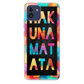 Odolné silikonové pouzdro iSaprio - Hakuna Matata 01 - Samsung Galaxy A03