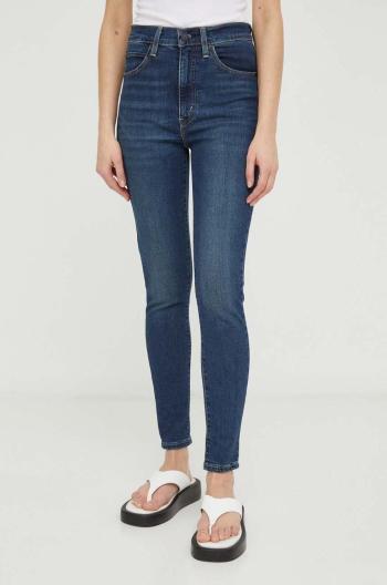 Džíny Levi's RETRO HIGH SKINNY dámské, tmavomodrá barva