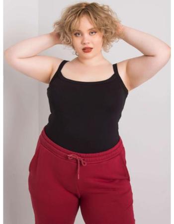 Dámský top plus size SCARLETTE černý 