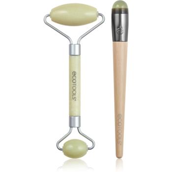 EcoTools Jade Duo masážní váleček na obličej a masážní pomůcka na oční okolí 1 ks