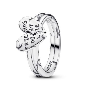 Pandora Rozdělitelný stříbrný prsten Stranger Things 193575C00 48 mm