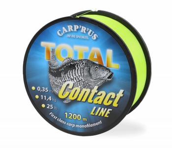 Carp´r´us vlasec total contact line yellow 1200 m - průměr 0,35 mm / nosnost 11,45 kg