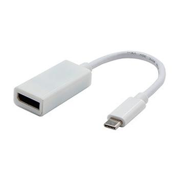 USB/Video převodník, DP Alt Mode, USB C samec - DisplayPort samice, bílý, 4K2K@30Hz 65507, DOPRODEJ