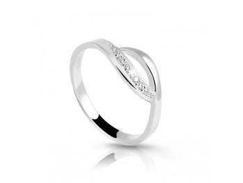 Cutie Jewellery Půvabný prsten z bílého zlata se zirkony Z6736-2346-10-X-2 52 mm