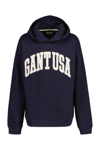 MIKINA GANT OVERSIZED GANT USA SWEAT HOODIE EVENING BLUE