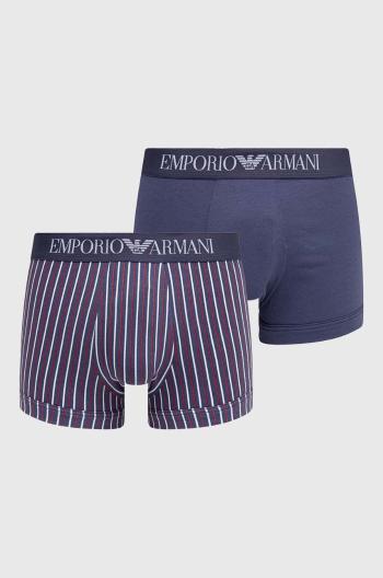 Boxerky Emporio Armani Underwear 2-pack pánské, tmavomodrá barva