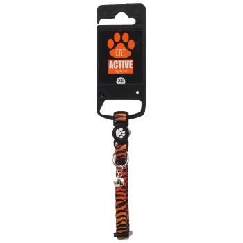 Obojek Active Cat nylon XS tygr 1x19-31cm