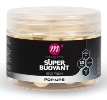 Mainline plovoucí boilie super buoyant pop-ups iso fish 13 mm - white