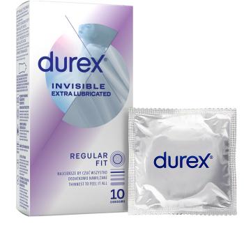 Durex Kondomy Invisible Extra Lubricated 10 ks