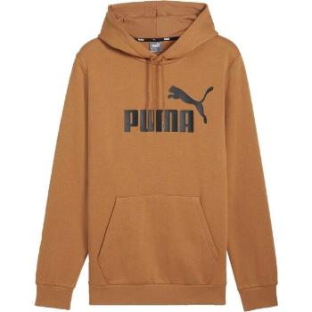 Puma ESSENTIALS BIG LOGO HOODIE Pánská sportovní mikina, hnědá, velikost