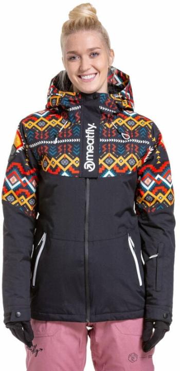 Meatfly Kirsten Womens SNB and Ski Jacket Black S Lyžařská bunda