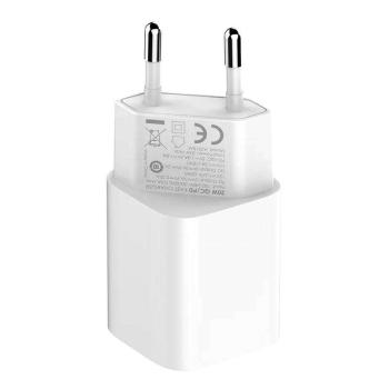 MFi wall charger LDNIO A2318M, USB-C+USB, USB-C to Lightning 20W