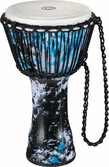 Meinl PADJ8-M-F 10" Rope Tuned Travel Series Djembe Galactic Blue Tie Dye 10" Djembe