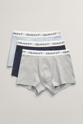 SPODNÍ PRÁDLO GANT TRUNK 3-PACK LIGHT GREY MELANGE