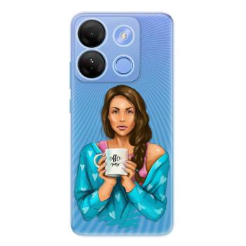 Odolné silikonové pouzdro iSaprio - Coffe Now - Brunette - Infinix Smart 7