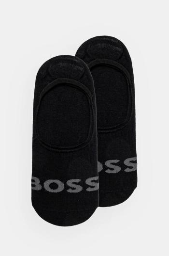 Ponožky BOSS 2-pack pánské, černá barva, 50516402