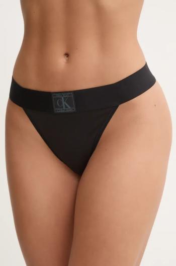 Tanga Calvin Klein Underwear černá barva, 000QF7968E