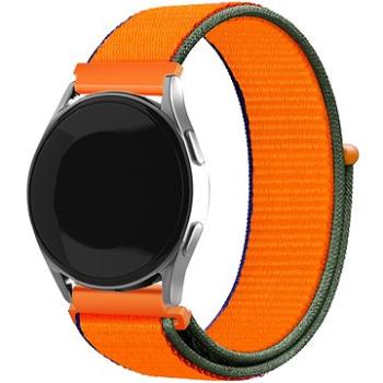 Eternico Airy Universal Quick Release 22mm Coral Orange and Brown edge    (AET-UN22AY-CoOrB)