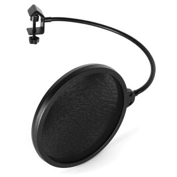 Auna Pro POP-1, pop filter, protiveterná ochrana, čierny