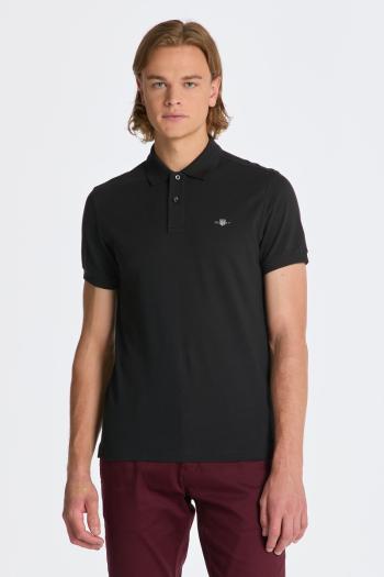 POLOKOŠILE GANT SLIM SHIELD SS PIQUE POLO BLACK