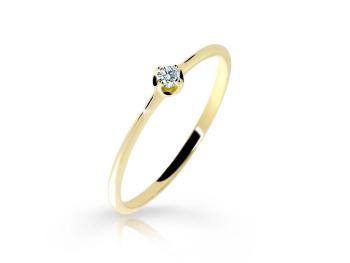 Cutie Jewellery Jemný zásnubní prsten ze žlutého zlata Z6729-2931-10-X-1 49 mm